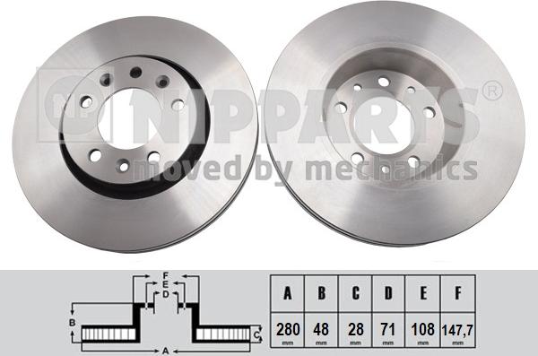 Nipparts N3302208 - Discofreno autozon.pro