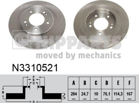 Nipparts N3310521 - Discofreno autozon.pro