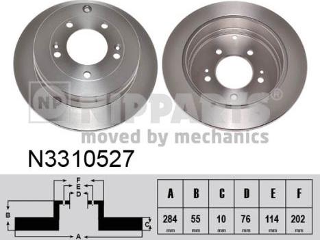 Nipparts N3310527 - Discofreno autozon.pro