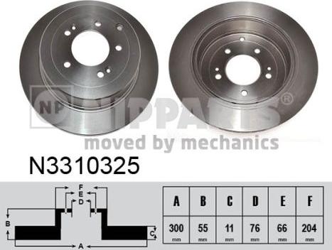 Nipparts N3310325 - Discofreno autozon.pro