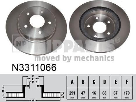 Nipparts N3311066 - Discofreno autozon.pro