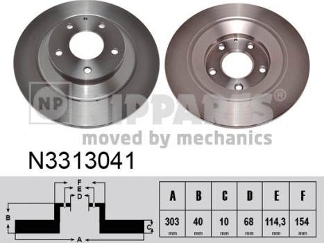 Nipparts N3313041 - Discofreno autozon.pro