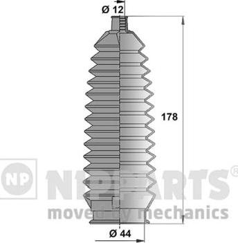 Nipparts N2844014 - Kit soffietto, Sterzo autozon.pro