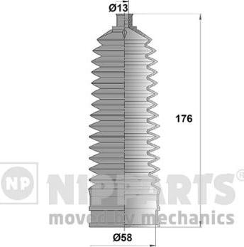 Nipparts N2844028 - Kit soffietto, Sterzo autozon.pro