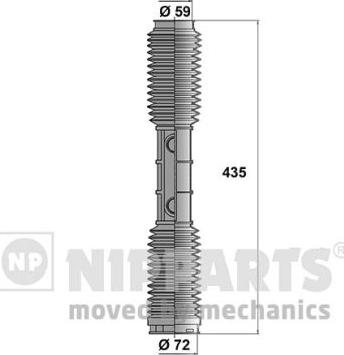 Nipparts N2844027 - Kit soffietto, Sterzo autozon.pro