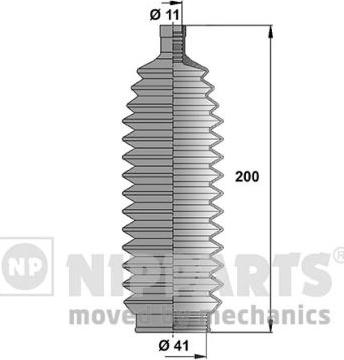 Nipparts N2845003 - Kit soffietto, Sterzo autozon.pro