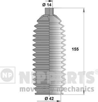 Nipparts N2846014 - Kit soffietto, Sterzo autozon.pro