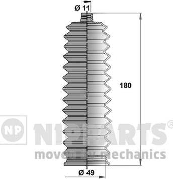 Nipparts N2846016 - Kit soffietto, Sterzo autozon.pro