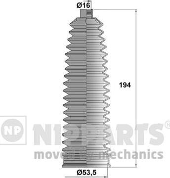 Nipparts N2840911 - Kit soffietto, Sterzo autozon.pro