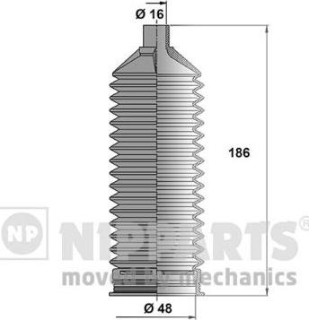 Nipparts N2840510 - Kit soffietto, Sterzo autozon.pro