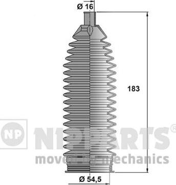 Nipparts N2840512 - Kit soffietto, Sterzo autozon.pro