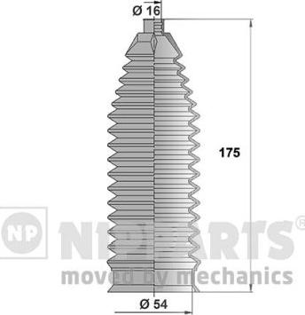 Nipparts N2840312 - Kit soffietto, Sterzo autozon.pro