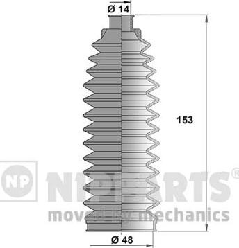 Nipparts N2841031 - Kit soffietto, Sterzo autozon.pro