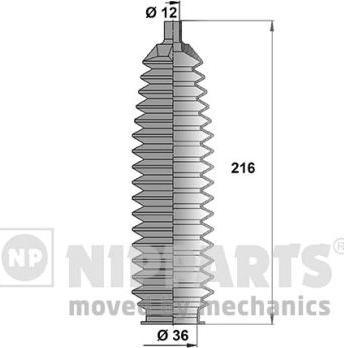 Nipparts N2841024 - Kit soffietto, Sterzo autozon.pro