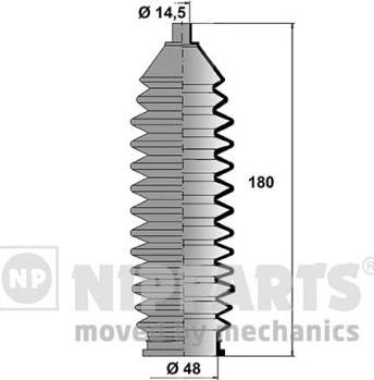 Nipparts N2841021 - Kit soffietto, Sterzo autozon.pro