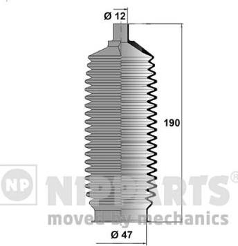 Nipparts N2841023 - Kit soffietto, Sterzo autozon.pro