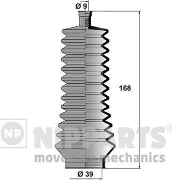 Nipparts N2841022 - Kit soffietto, Sterzo autozon.pro