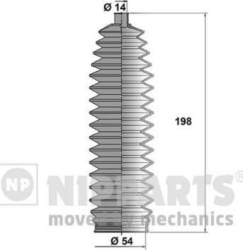 Nipparts N2843015 - Kit soffietto, Sterzo autozon.pro