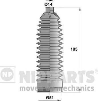 Nipparts N2843025 - Kit soffietto, Sterzo autozon.pro