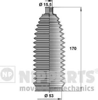 Nipparts N2842041 - Kit soffietto, Sterzo autozon.pro