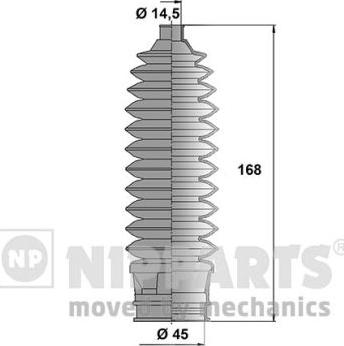 Nipparts N2847012 - Kit soffietto, Sterzo autozon.pro