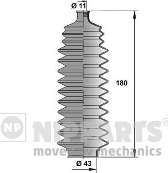 Nipparts N2851010 - Kit soffietto, Sterzo autozon.pro