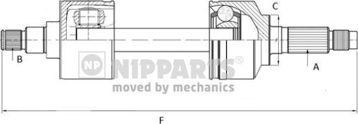 Nipparts N2801003 - Albero motore / Semiasse autozon.pro