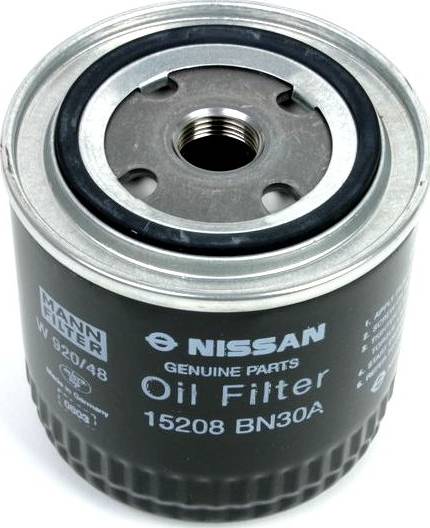 NISSAN 15208-BN30A - Filtro olio autozon.pro