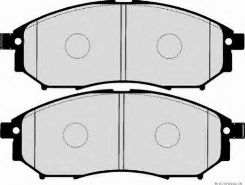 NISSAN D1060-5X00A - Kit pastiglie freno, Freno a disco autozon.pro