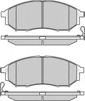 NISSAN D1060EG51A - Kit pastiglie freno, Freno a disco autozon.pro