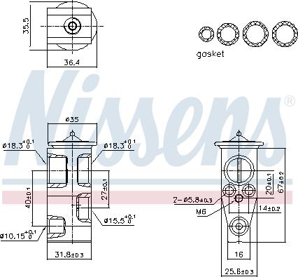 Nissens 999444 - Valvola ad espansione, Climatizzatore autozon.pro