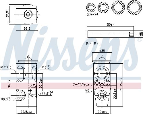 Nissens 999445 - Valvola ad espansione, Climatizzatore autozon.pro