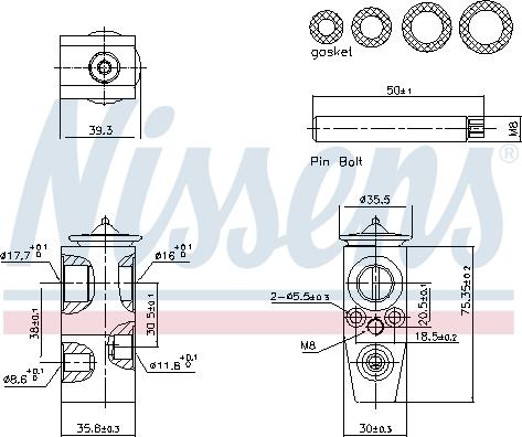 Nissens 999448 - Valvola ad espansione, Climatizzatore autozon.pro