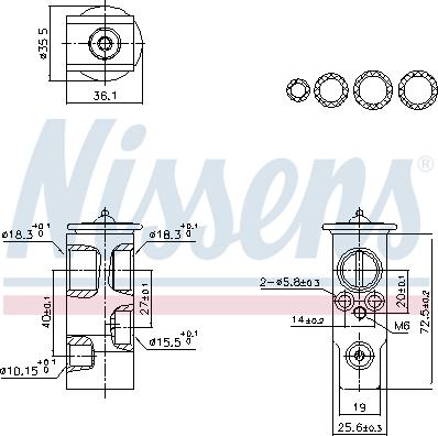 Nissens 999455 - Valvola ad espansione, Climatizzatore autozon.pro