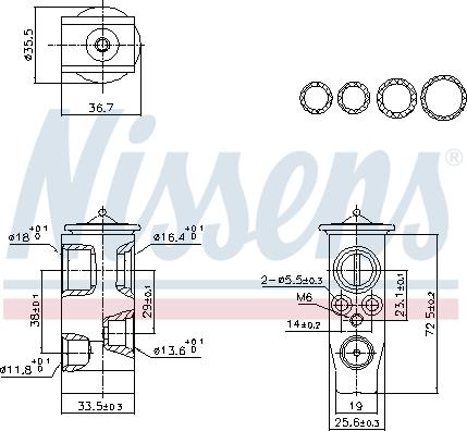 Nissens 999452 - Valvola ad espansione, Climatizzatore autozon.pro