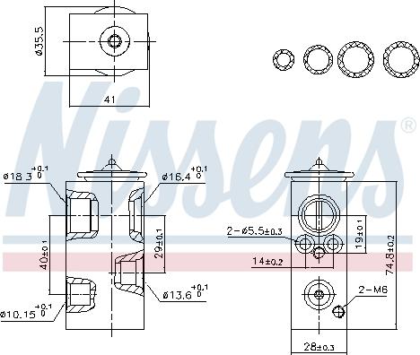 Nissens 999457 - Valvola ad espansione, Climatizzatore autozon.pro