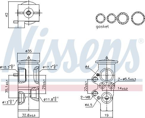 Nissens 999428 - Valvola ad espansione, Climatizzatore autozon.pro