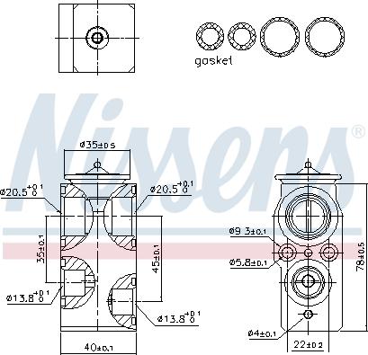 Nissens 999422 - Valvola ad espansione, Climatizzatore autozon.pro