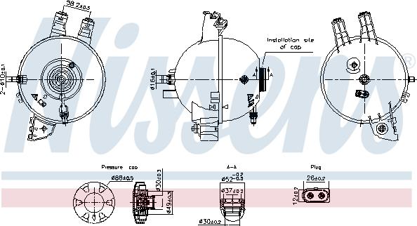 Nissens 996167 - Serbatoio compensazione, Refrigerante autozon.pro