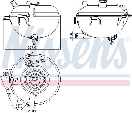 Nissens 996130 - Serbatoio compensazione, Refrigerante autozon.pro