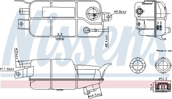 Nissens 996359 - Serbatoio compensazione, Refrigerante autozon.pro