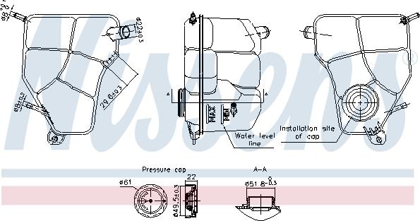 Nissens 996360 - Serbatoio compensazione, Refrigerante autozon.pro