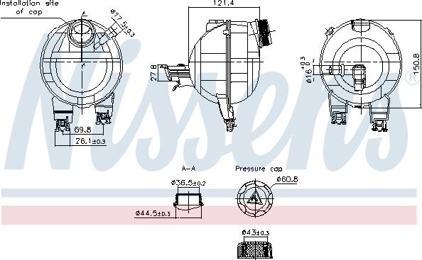 Nissens 996306 - Serbatoio compensazione, Refrigerante autozon.pro