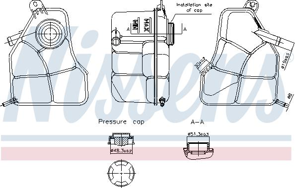 Nissens 996308 - Serbatoio compensazione, Refrigerante autozon.pro