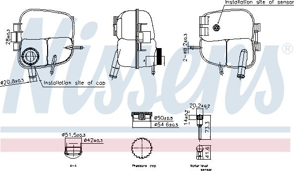 Nissens 996303 - Serbatoio compensazione, Refrigerante autozon.pro