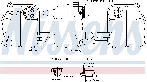 Nissens 996336 - Serbatoio compensazione, Refrigerante autozon.pro