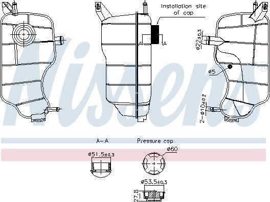 Nissens 996338 - Serbatoio compensazione, Refrigerante autozon.pro