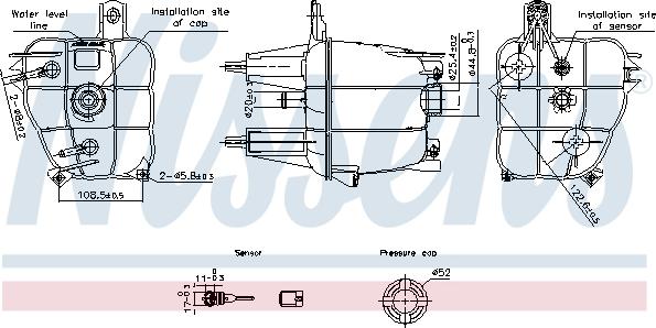 Nissens 996241 - Serbatoio compensazione, Refrigerante autozon.pro