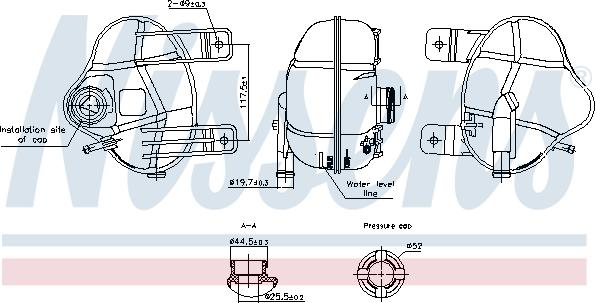 Nissens 996250 - Serbatoio compensazione, Refrigerante autozon.pro