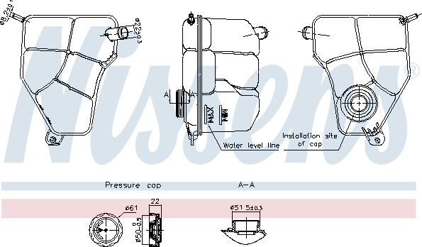 Nissens 996217 - Serbatoio compensazione, Refrigerante autozon.pro